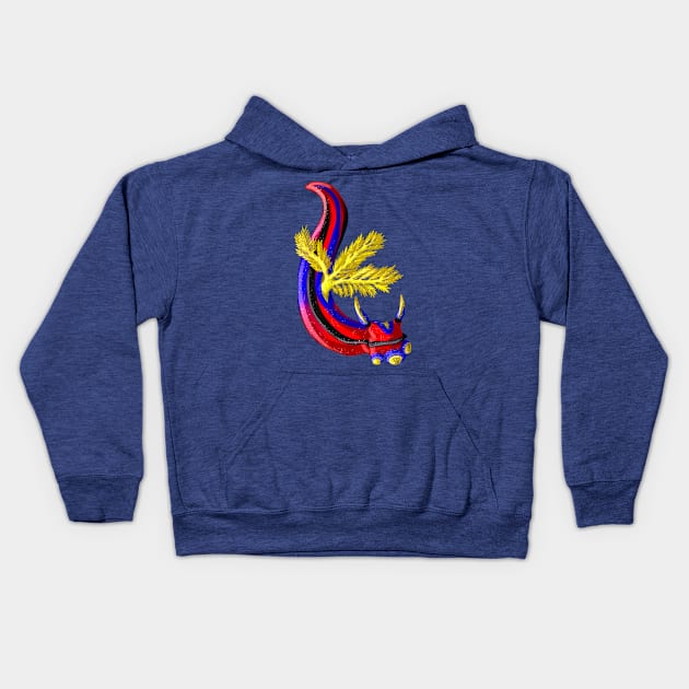 Polyamorous Nudibranch Kids Hoodie by candychameleon